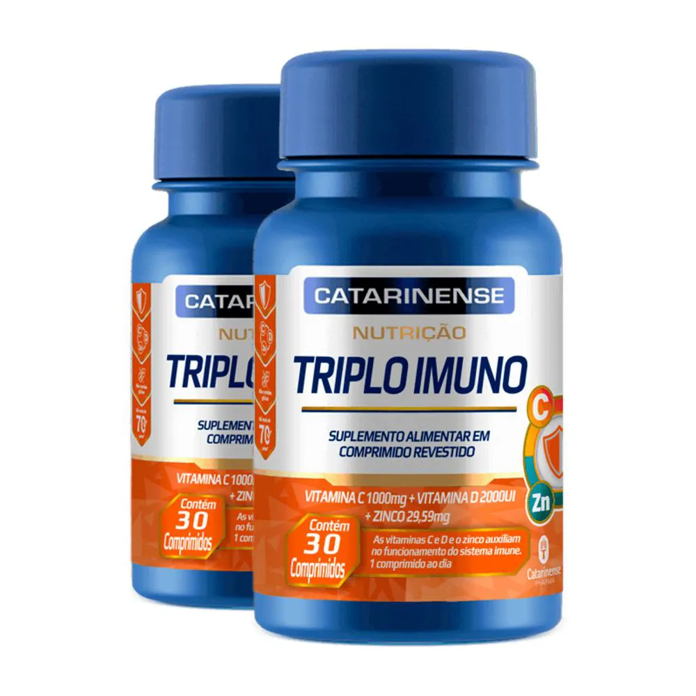 Kit 2 Triplo Imuno Catarinense 30 Capsulas