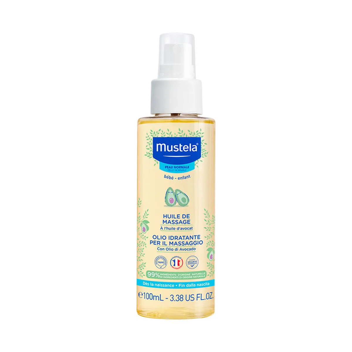 Óleo de Massagem Mustela Bebê 100ml