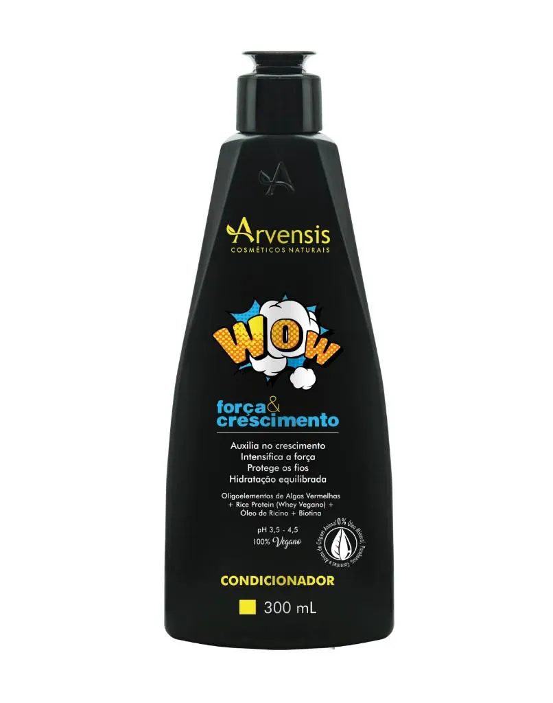 CONDICIONADOR WOW FORçA E CRESCIMENTO 300ML - ARVENSIS