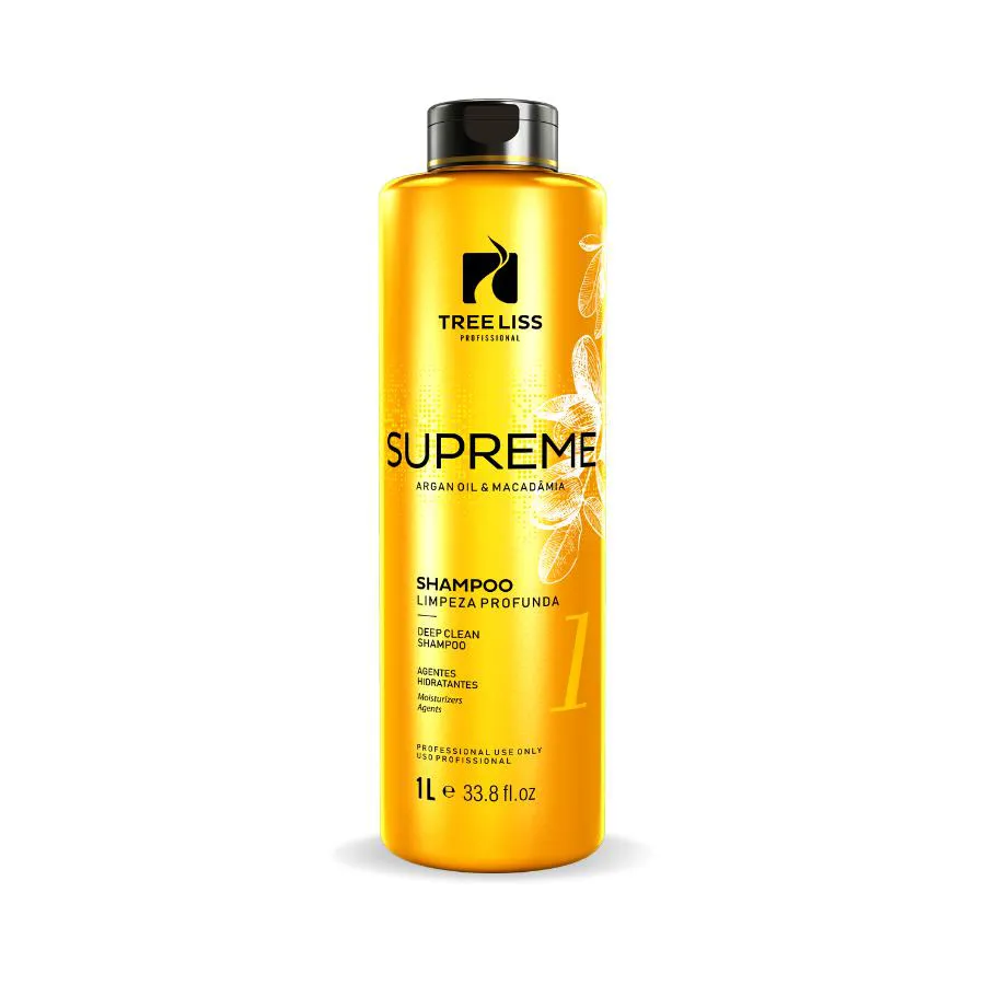 SHAMPOO DE LIMPEZA PROFUNDA SUPREME ARGAN 1L TREELISS