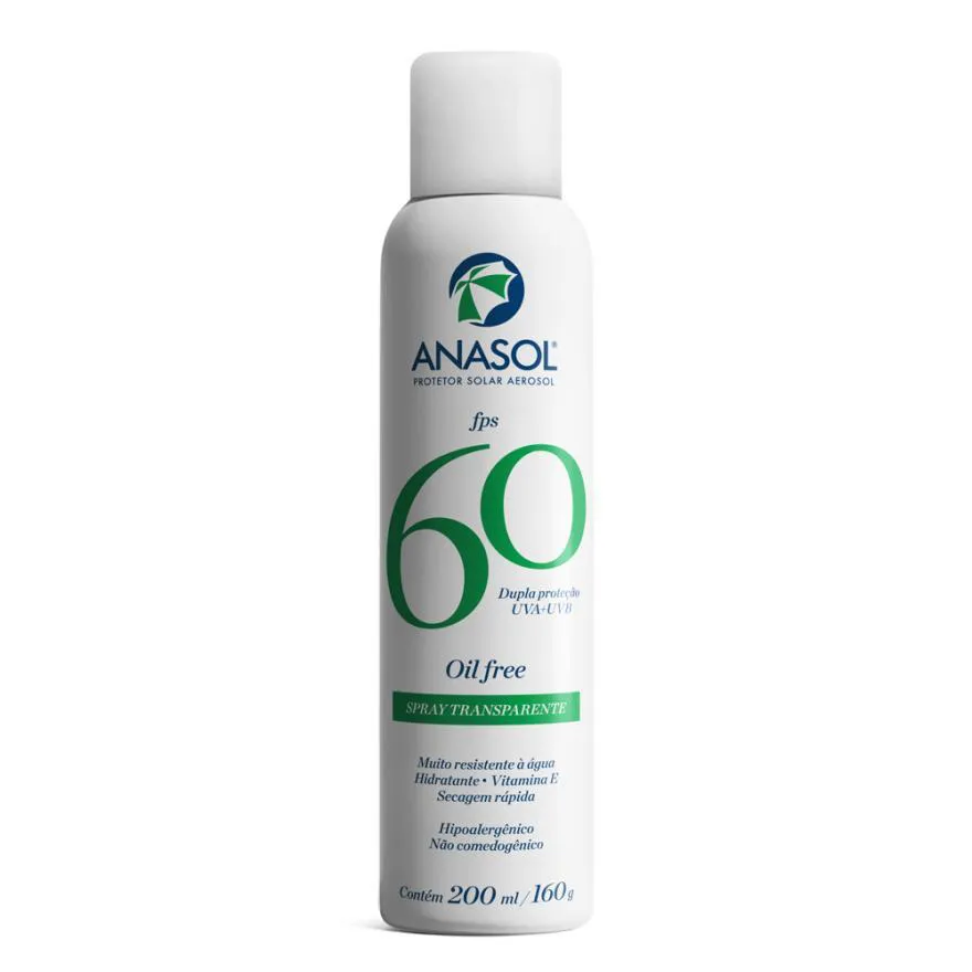 PROTETOR CORPORAL ANASOL FPS60 SPRAY TRANSPARENTE 200ML/160G