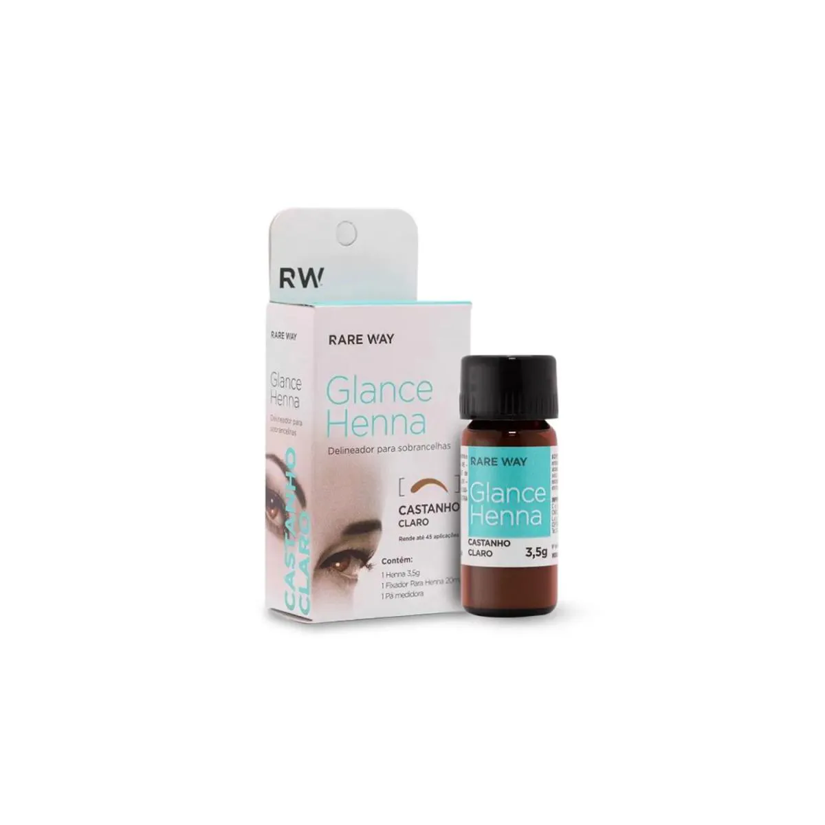 HENNA GLANCE RARE WAY 3,5GR - CASTANHO CLARO