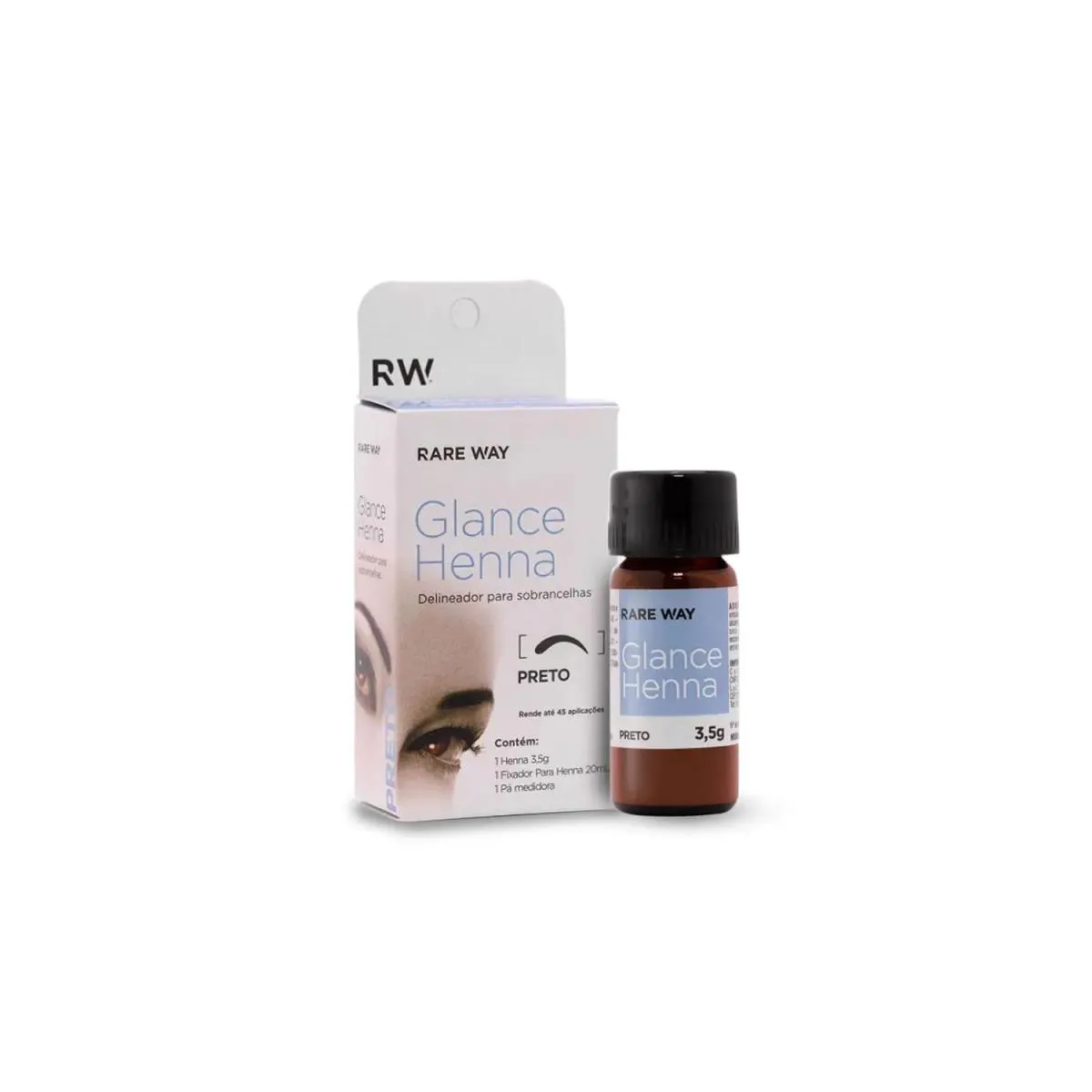 HENNA GLANCE RARE WAY 3,5GR - PRETO