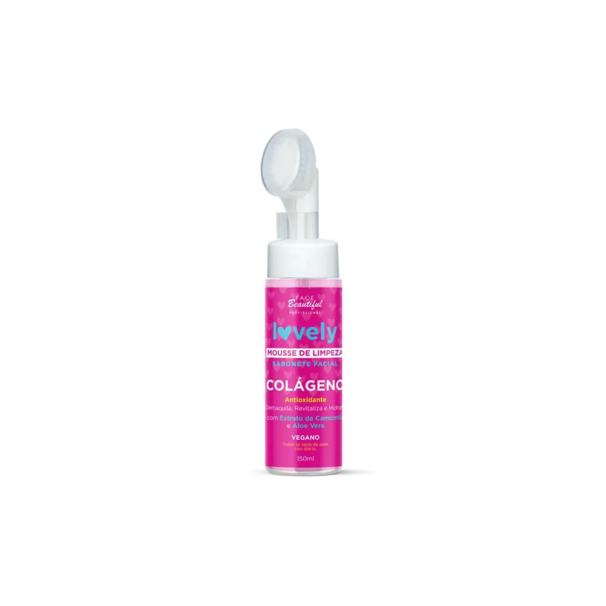 MOUSSE DE LIMPEZA FACIAL COLAGENO LOVELY VEGANO FACEBEAUTIFUL 150ML
