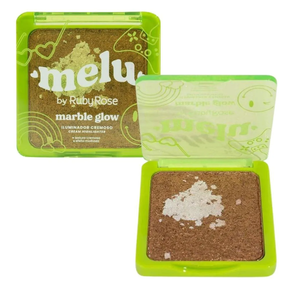 ILUMINADOR CREMOSO MELU BY RUBY ROSE MARBLE GLOW GOLDEN HOUR 11G