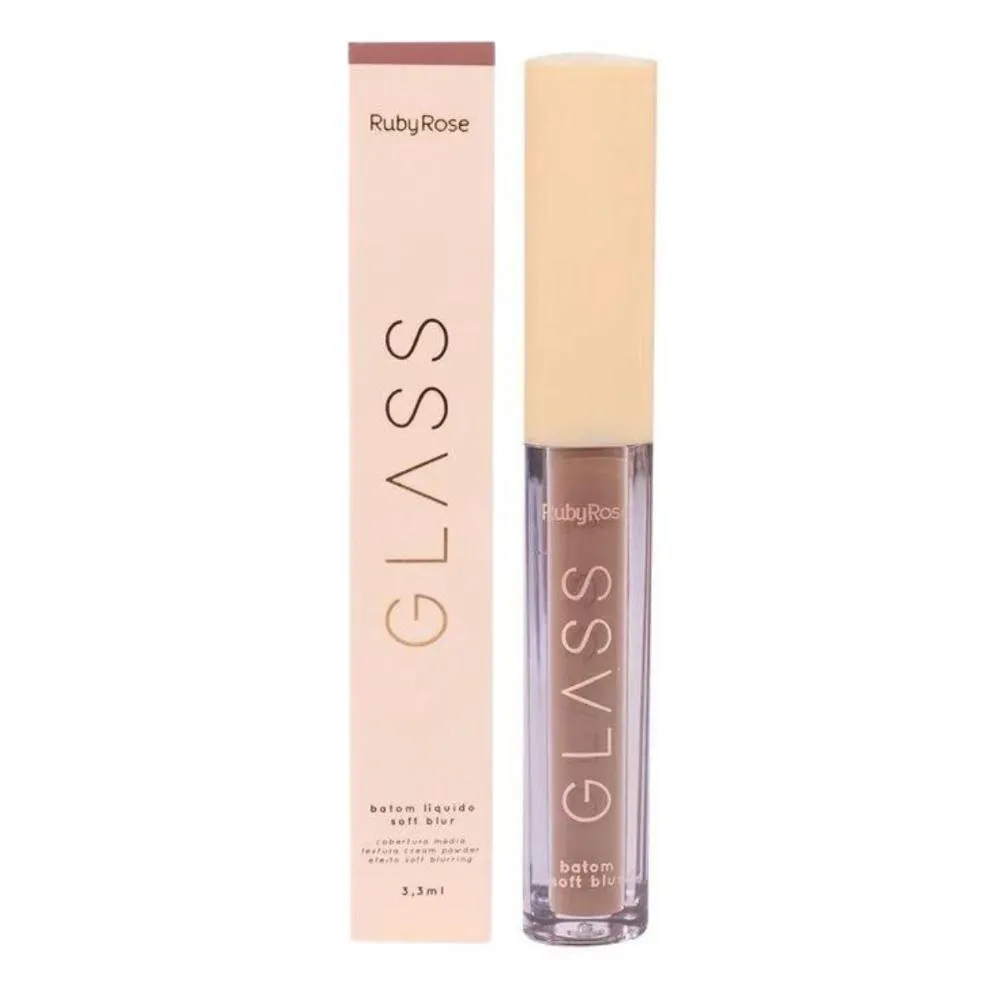 BATOM LíQUIDO SOFT BLUR RUBY ROSE GLASS BG01 3,3ML