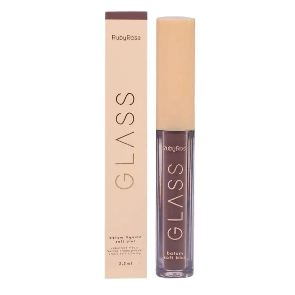BATOM LíQUIDO SOFT BLUR RUBY ROSE GLASS BG02 3,3ML