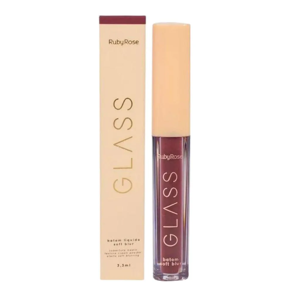 BATOM LíQUIDO SOFT BLUR RUBY ROSE GLASS BG05 3,3ML