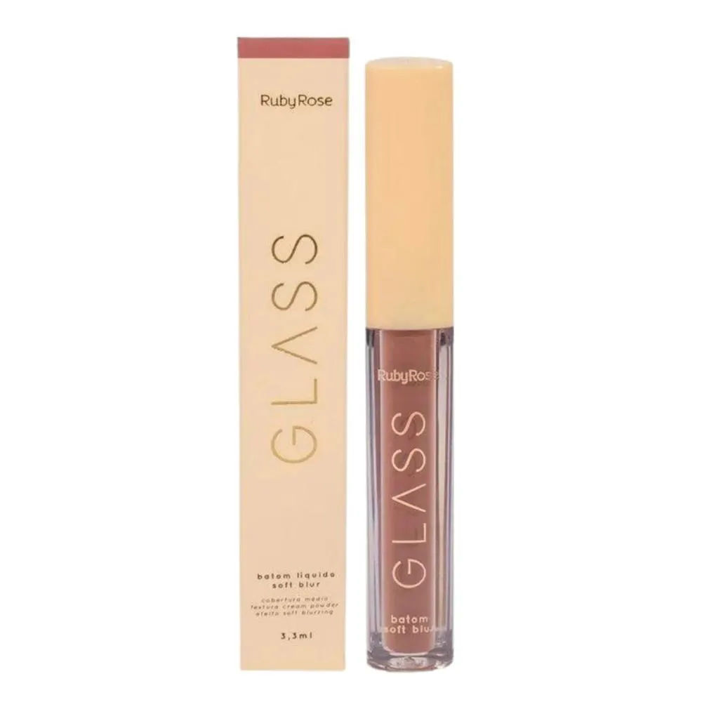 BATOM LíQUIDO SOFT BLUR RUBY ROSE GLASS BG06 3,3ML