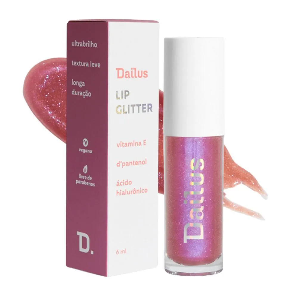 LIP GLITTER DAILUS PINK GLASS 6ML