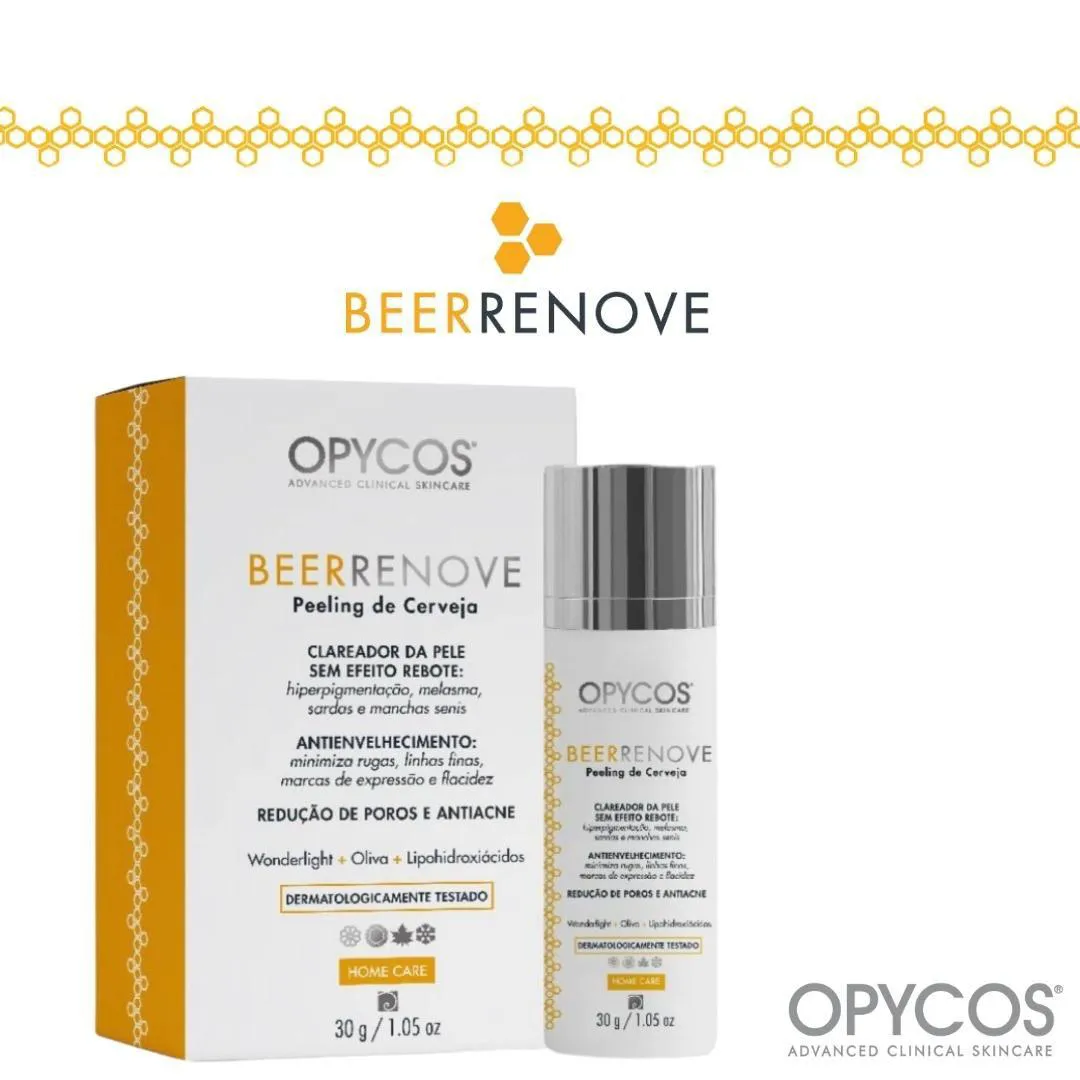 OPYCOS BEER RENOVE CREME CLAREADOR DE PEELING DE CERVEJA 30G HC