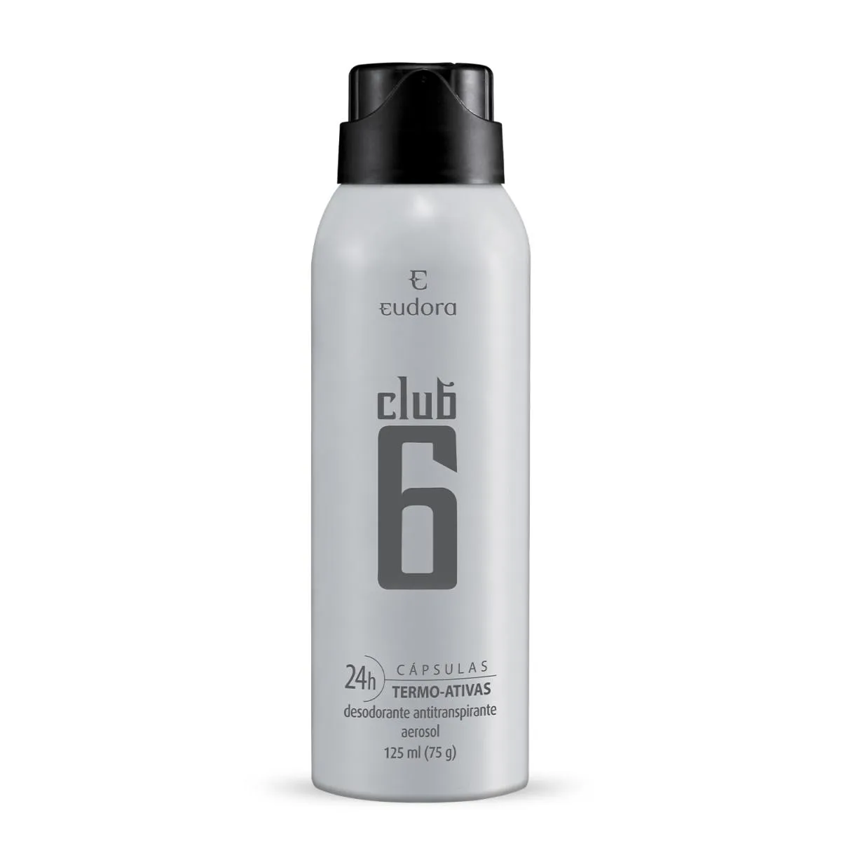 Desodorante Antitranspirante Aerosol Eudora Club 6 24H 125Ml
