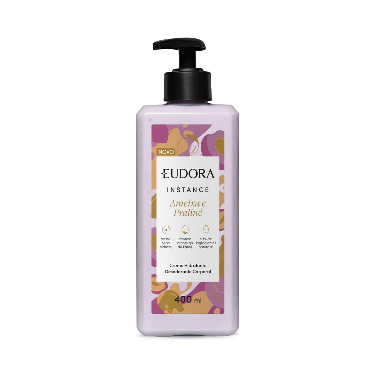 Creme Hidratante Desodorante Corporal Instance Ameixa E Praliné 400Ml