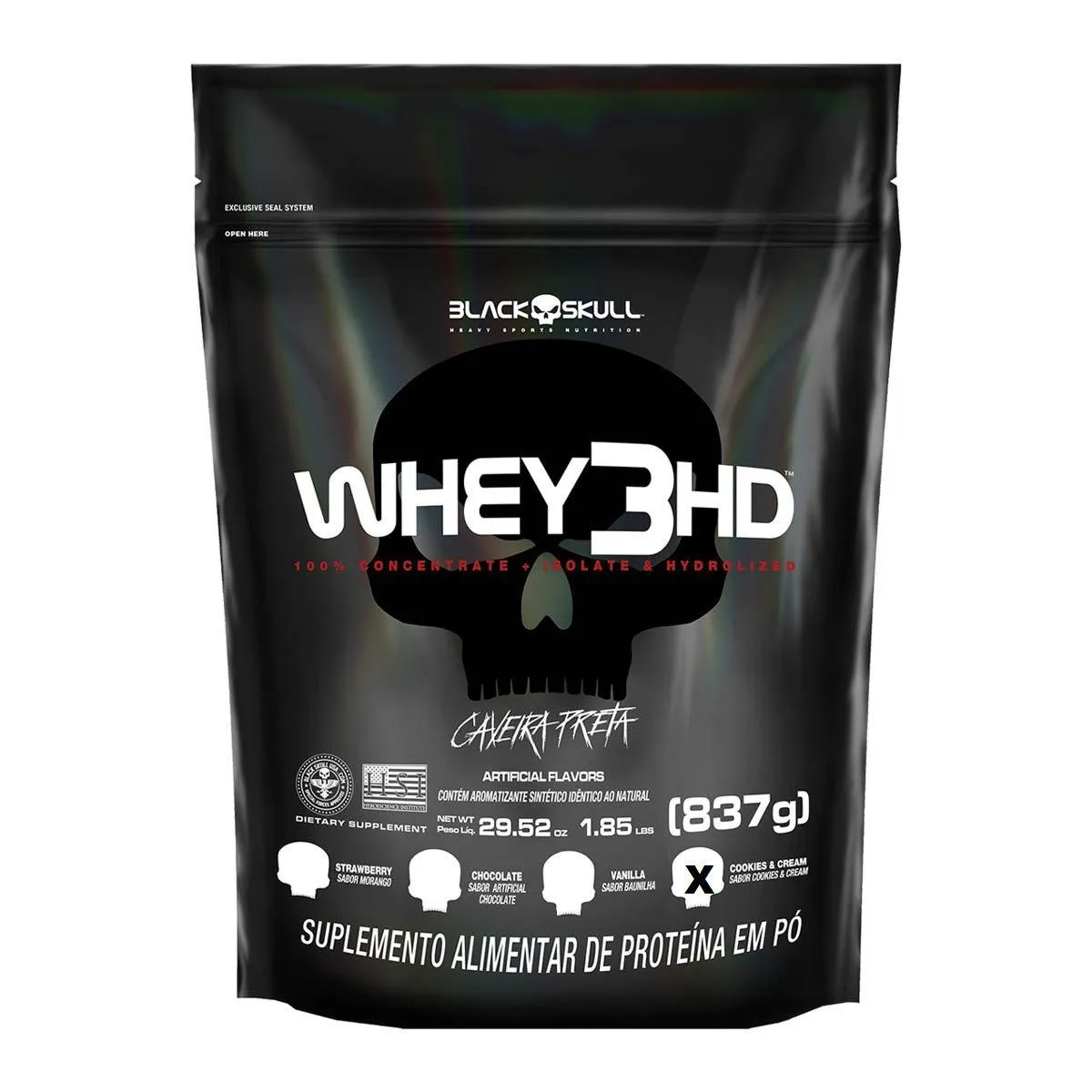 WHEY 3HD (SC) 840 G - BLACK SKULL (COOKIES AND CREAM)