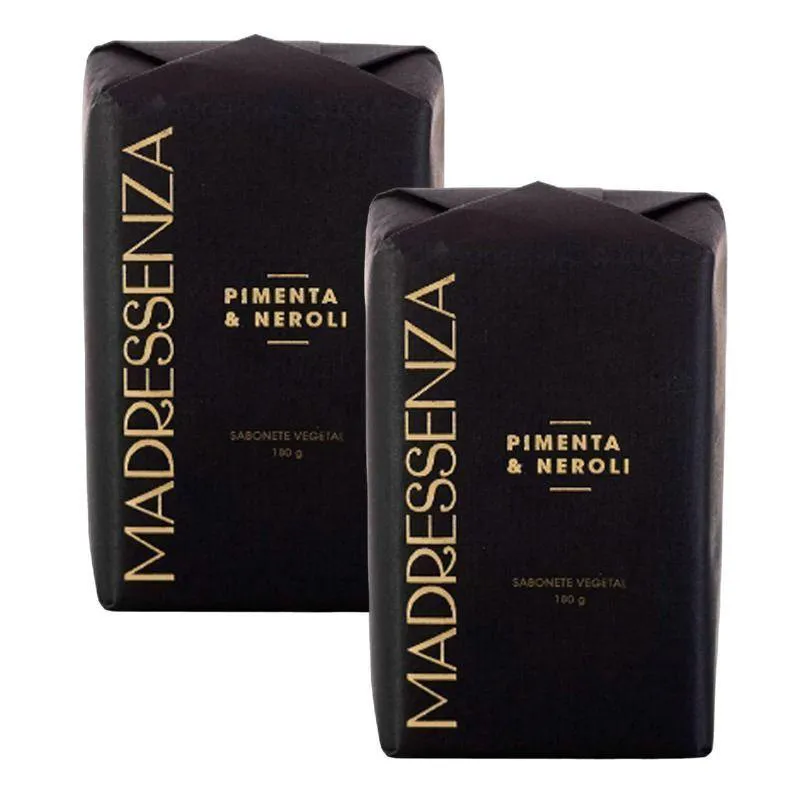 KIT 2 SABONETES EM BARRA PIMENTA & NEROLI MADRESSENZA 180G