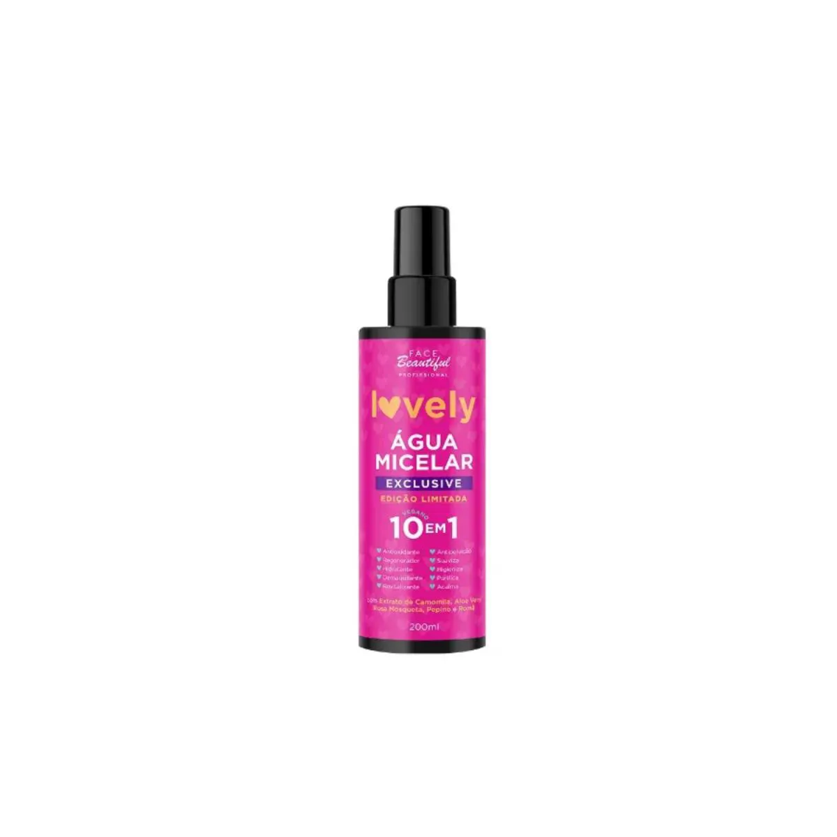 ÁGUA MICELAR FACIAL LOVELY FACE BEAUTIFUL