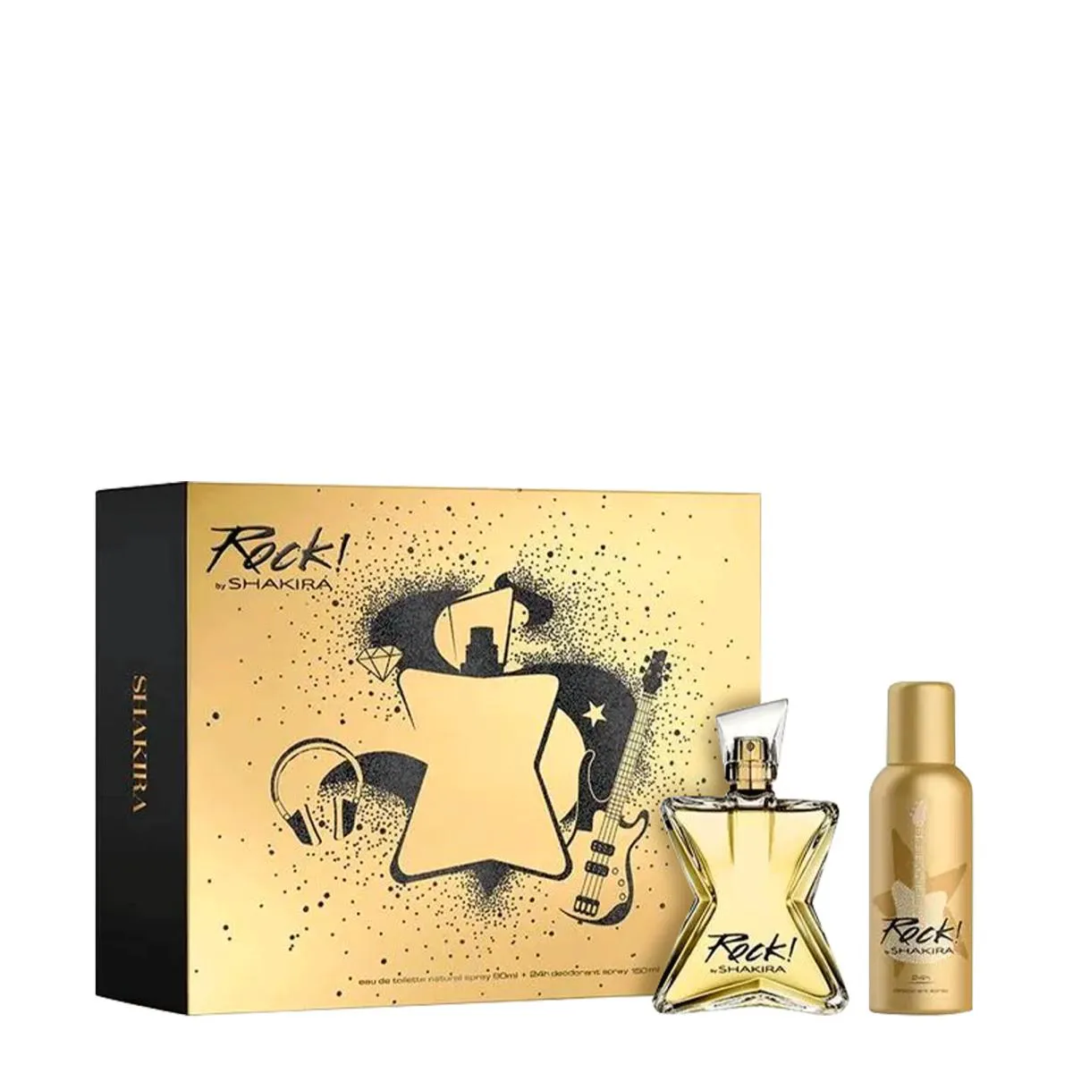 Kit Rock Shakira Feminino Eau de Toilette 80ml + Desodorante Spray 150ml