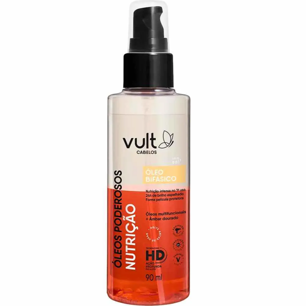 ÓLEO BIFáSICO VULT ÓLEOS PODEROSOS NUTRIçãO 90ML
