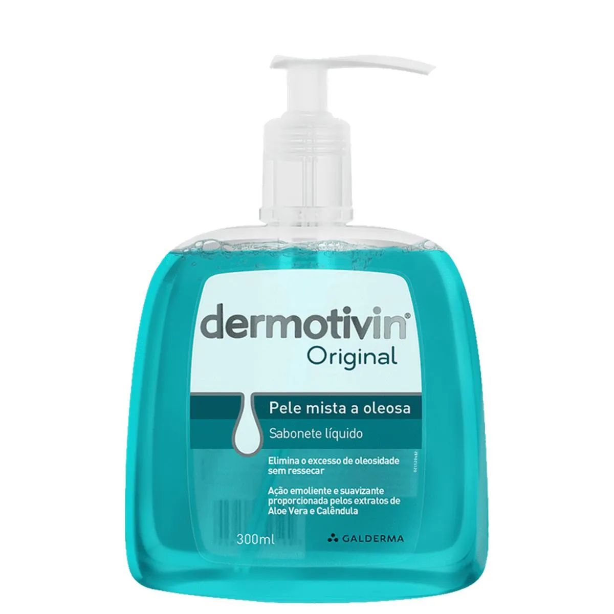 DERMOTIVIN ORIGINAL SABONETE LíQUIDO FACIAL PELE MISTA A OLEOSA 300ML