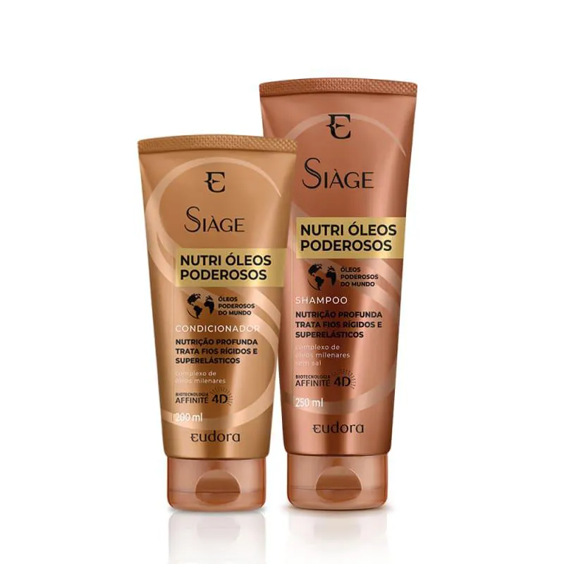 KIT SIAGE NUTRI OLEOS PODEROSOS SHAMPOO+CONDICIONADOR
