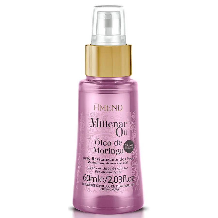 ÓLEO DE MORINGA PROPRIEDADES REVITALIZANTES MILLENAR OIL 60ML - AMEND