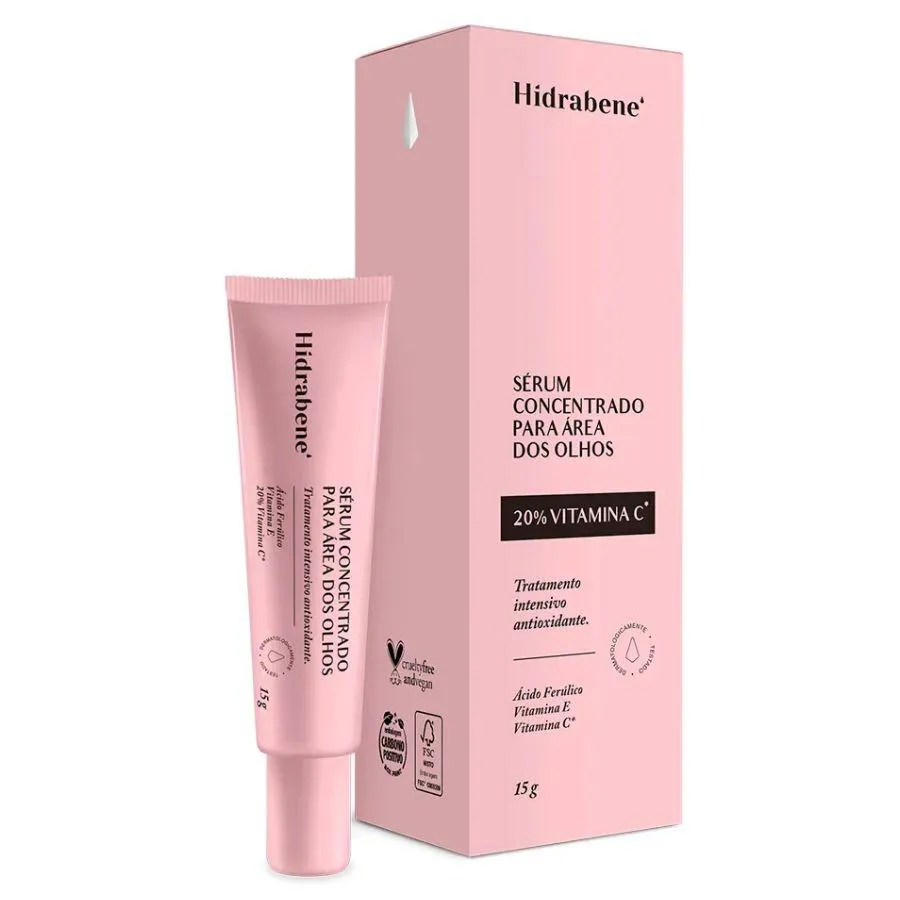 SéRUM CONCENTRADO PARA ÁREA DOS OLHOS 20% VITAMINA C 15G - HIDRABENE