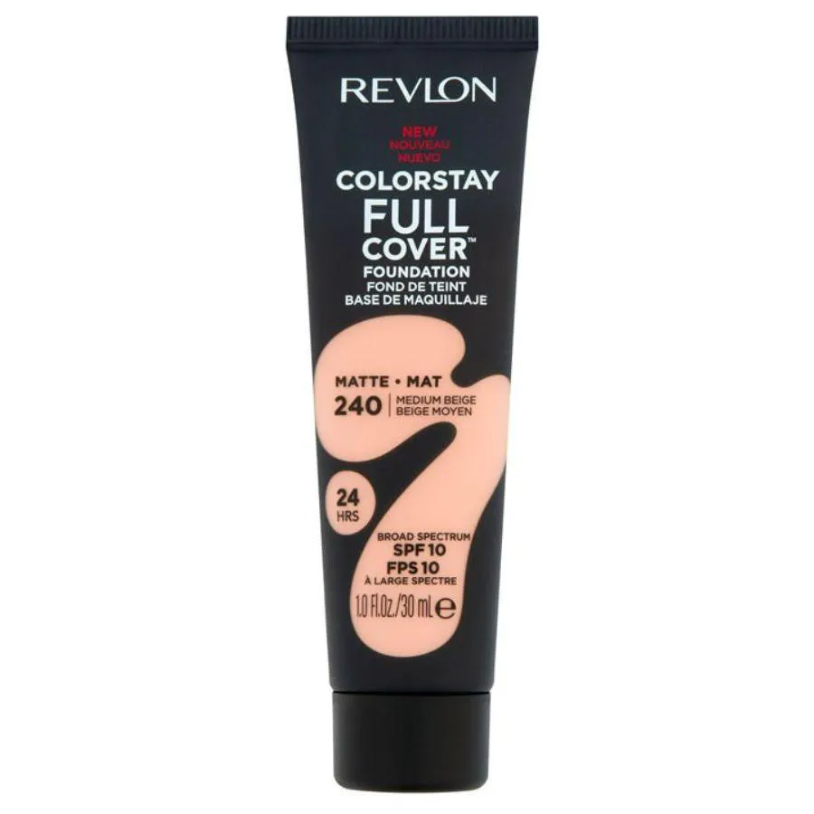 BASE LíQUIDACOLORSTAY FULL COVER MATTE MEDIUM BEIGE 240 30ML - REVLON