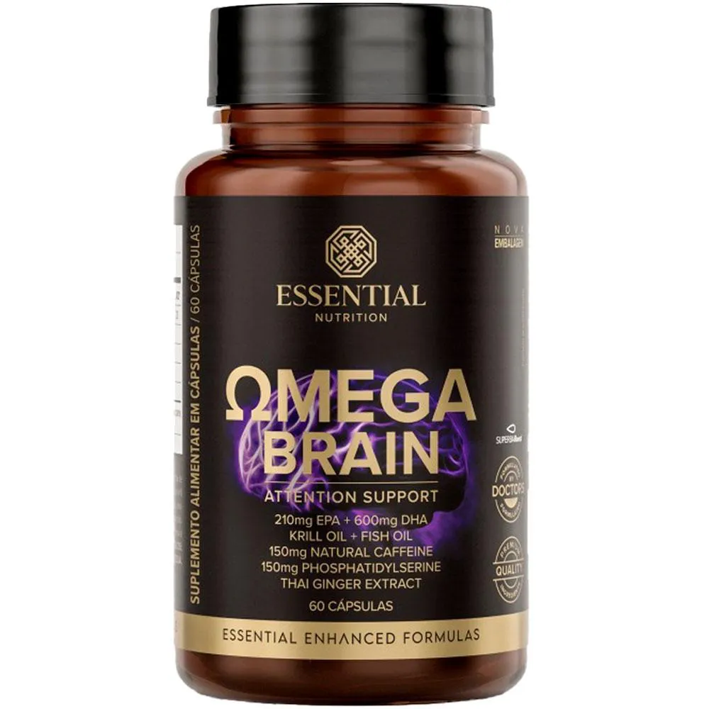 OMEGA BRAIN - ATTENTION SUPPORT - 60 CAPSULAS - ESSENTIAL NUTRITION