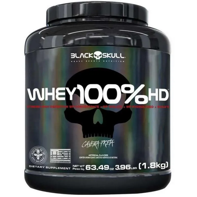 WHEY 100% HD (1,8KG) - BLACK SKULL Cookies E Cream