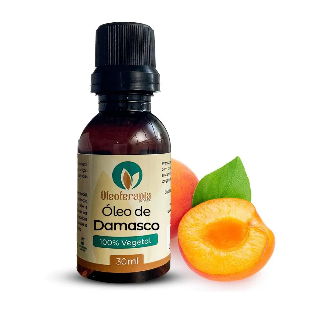 ÓLEO DE DAMASCO (APRICOT) PURO - 100% NATURAL USO CAPILAR E CORPORAL 30ml