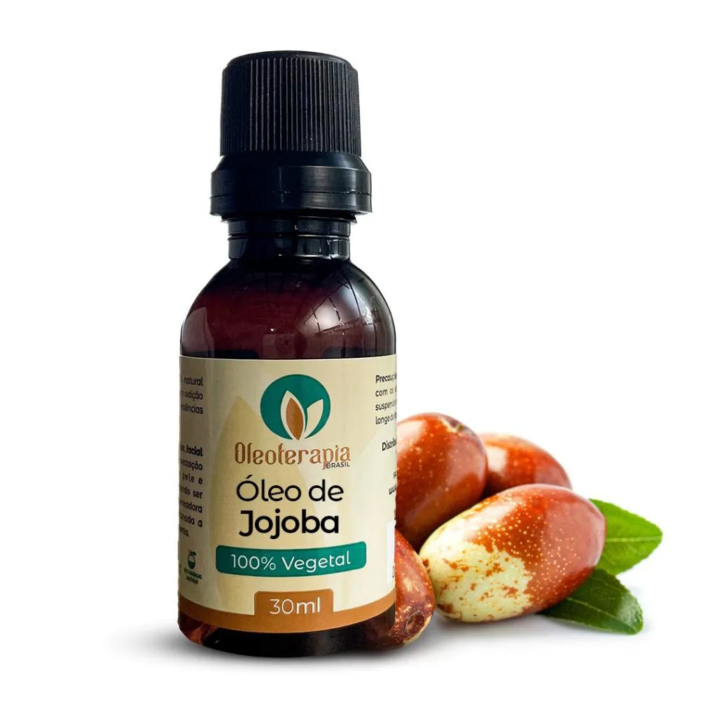 ÓLEO DE JOJOBA PURO - 100% NATURAL USO CAPILAR E CORPORAL 30ml