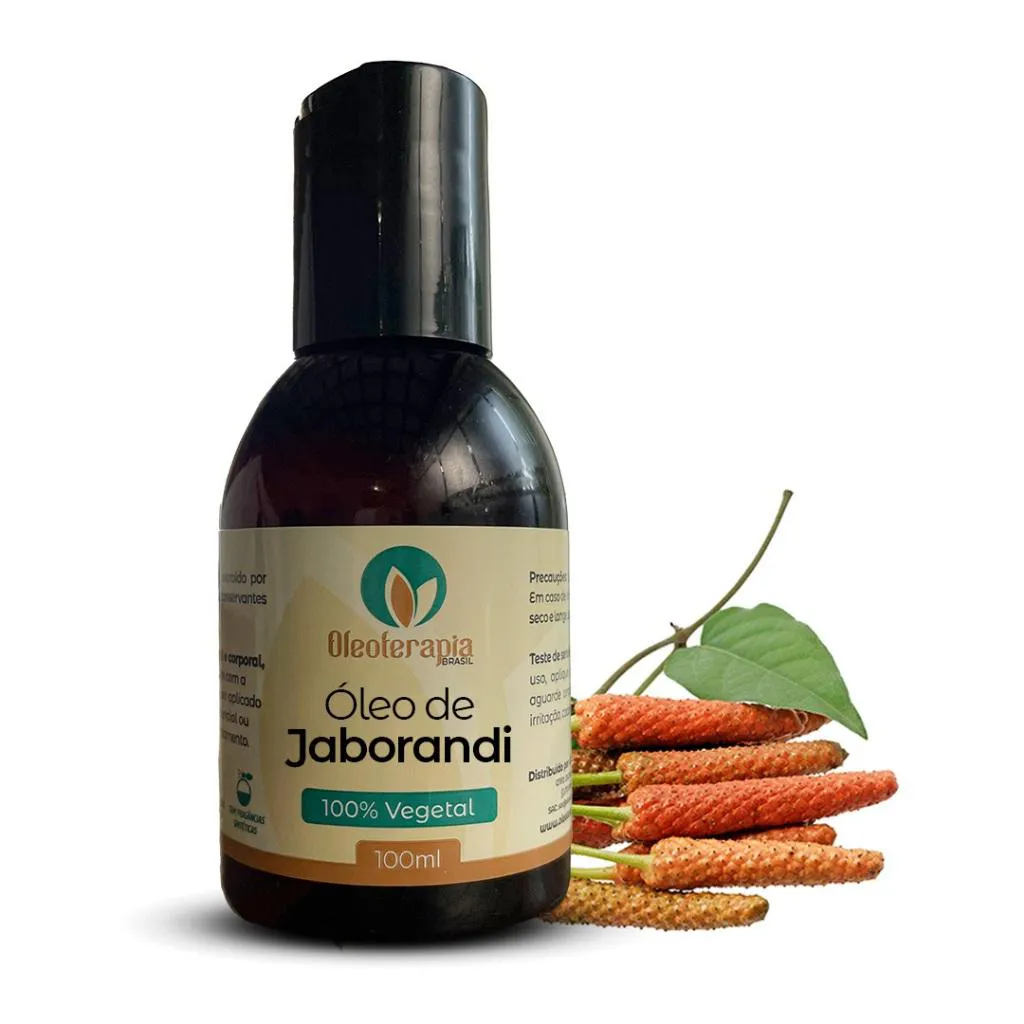 ÓLEO DE JABORANDI PURO - 100% NATURAL USO CAPILAR E CORPORAL 100ml