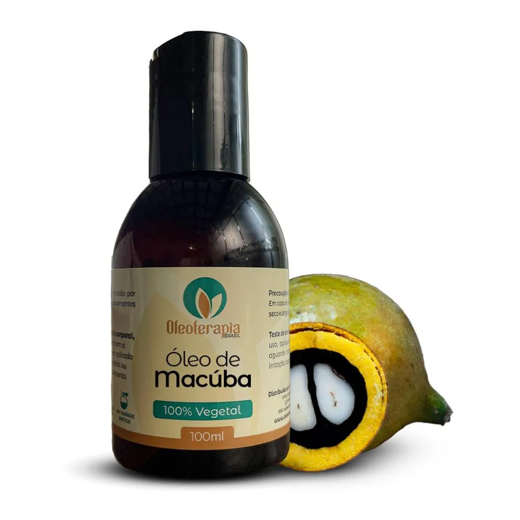 ÓLEO DE MACAúBA PURO - 100% NATURAL USO CAPILAR E CORPORAL 100ml