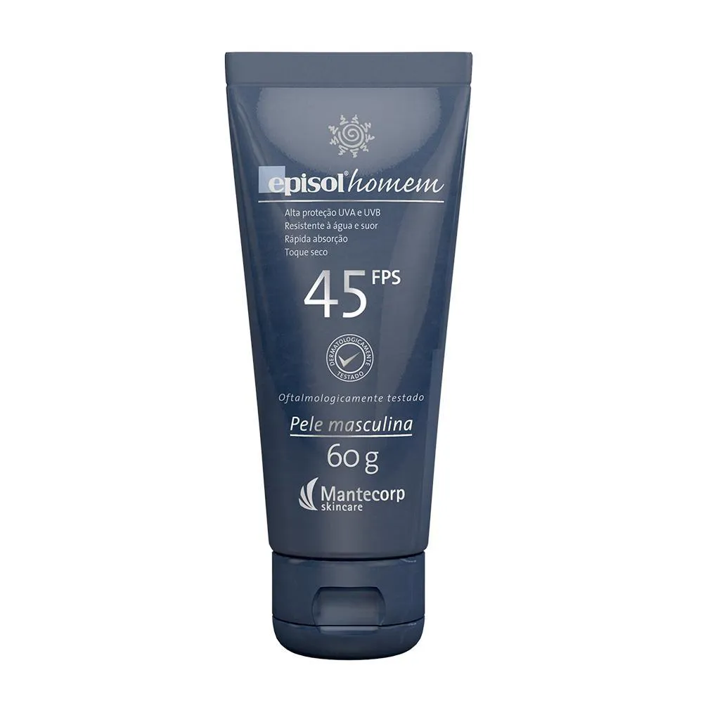 PROTETOR SOLAR FACIAL EPISOL HOMEM FPS 45 60G