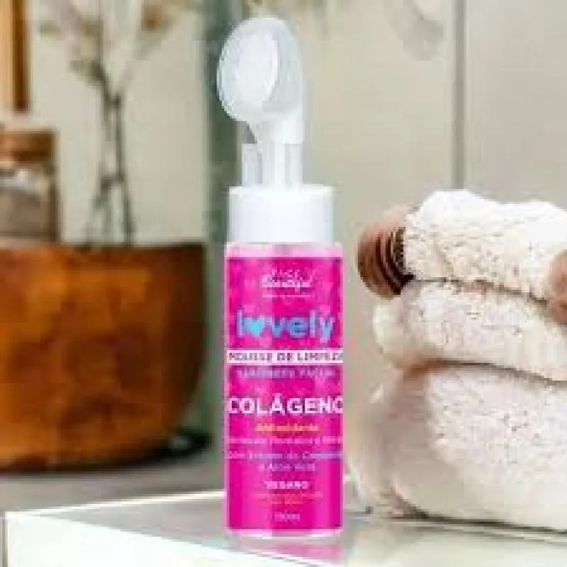 FACE BEAUTIFUL MOUSSE DE LIMPEZA LOVELY COLÁGENO - SABONETE FACIAL 150ML