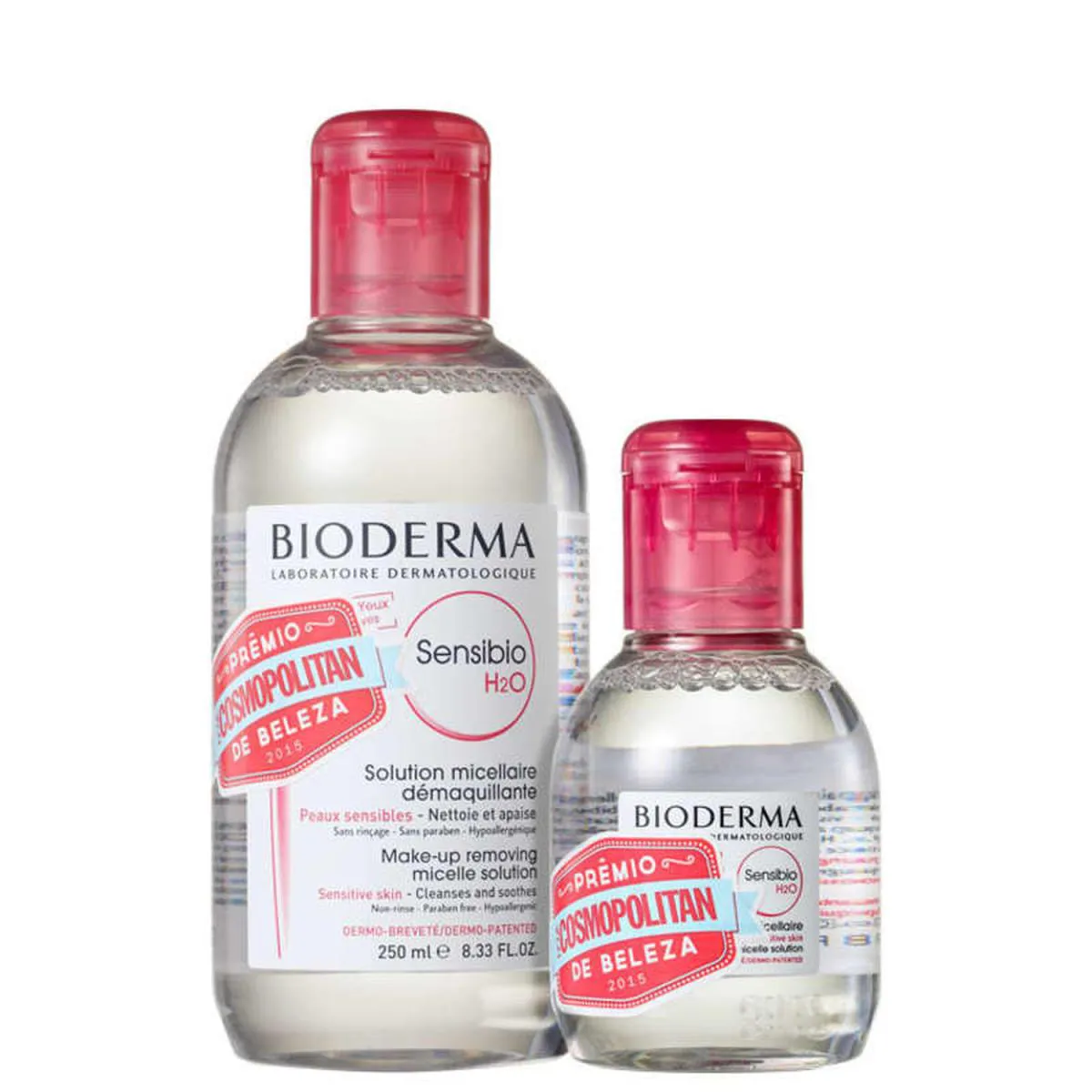 KIT BIODERMA SENSIBIO H2O CALMANTE ÁGUA MICELAR 250ML + 100ML (0742832540339)
