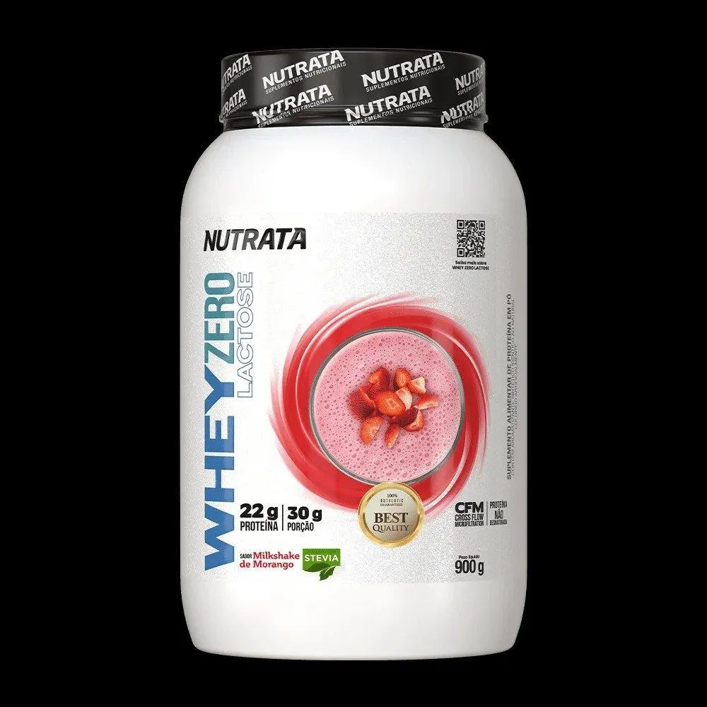 WHEY ZERO LACTOSE NUTRATA BAUNILHA 900G