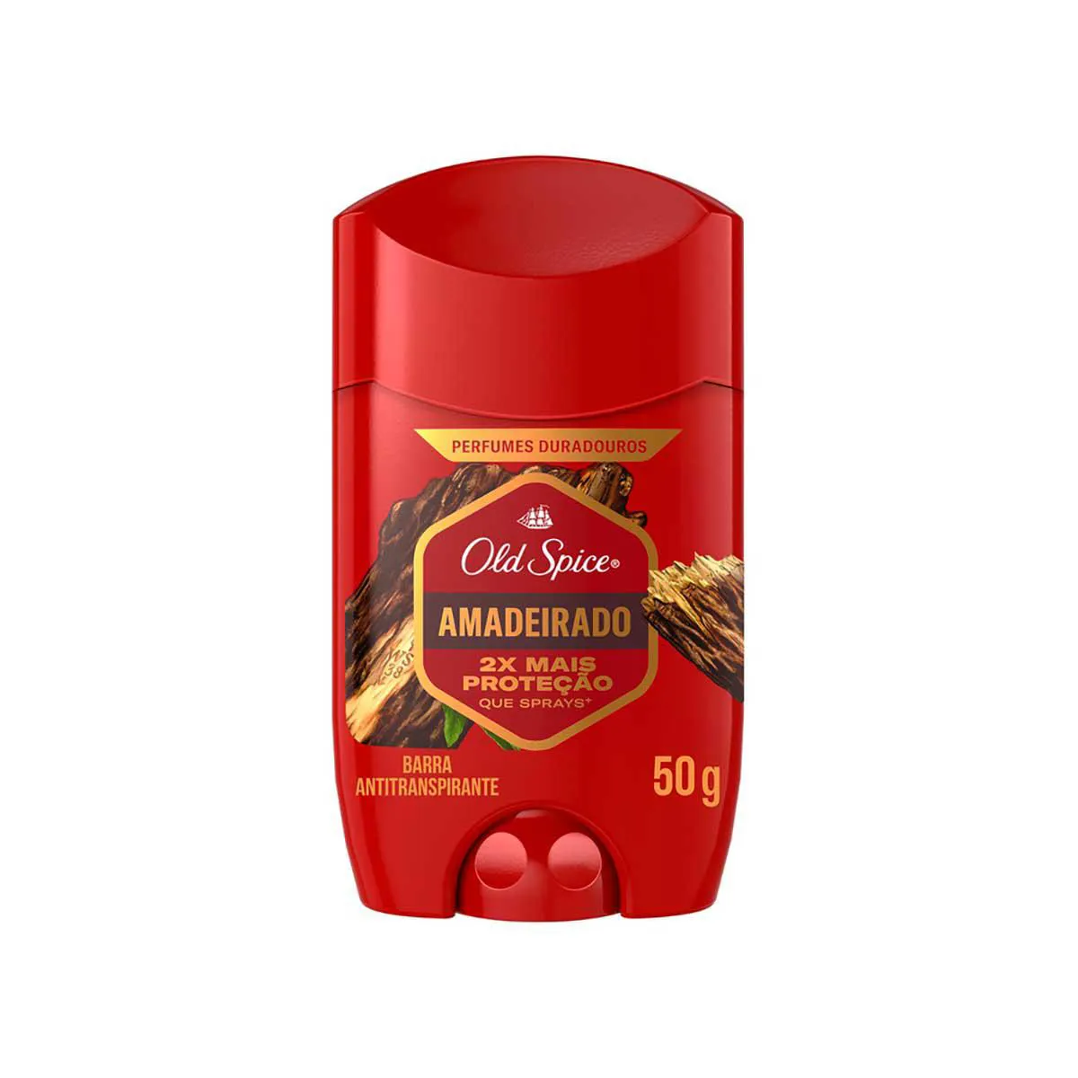 Desodorante Antitranspirante Barra Old Spice Amadeirado Masculino 50g