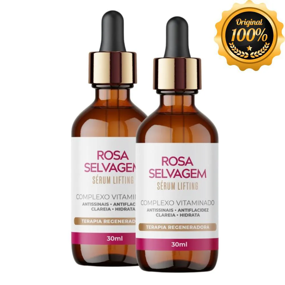 KIT 2 UN SéRUM LIFTING COMPLEXO VITAMINADO ROSA SELVAGEM 30ML