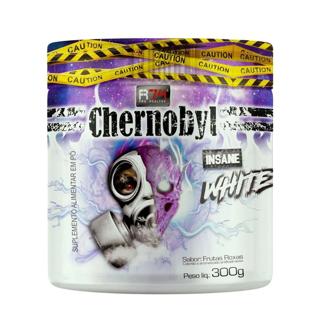 CHERNOBYL WHITE PRé-TREINO 300G R74 Incolor Frutas Roxas