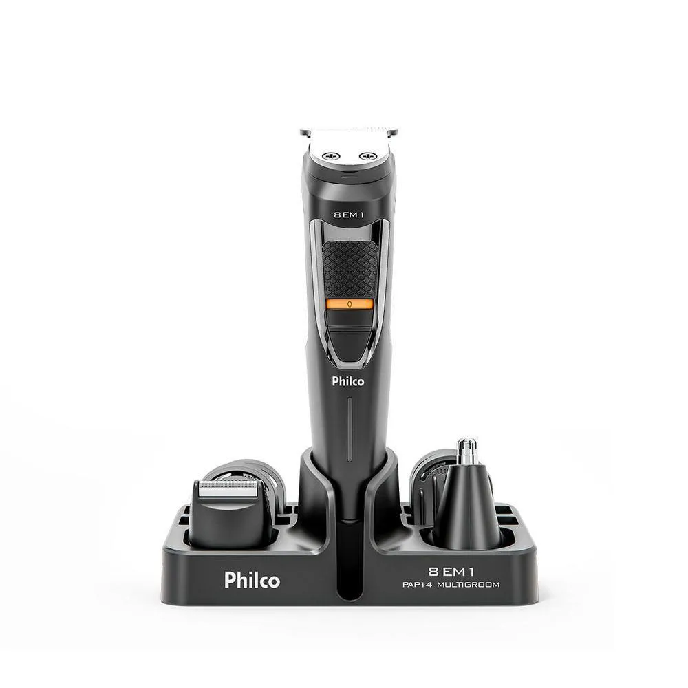 APARADOR DE PELOS PHILCO PAP14 MULTIGROOM 8 EM 1 BIVOLT BIVOLT