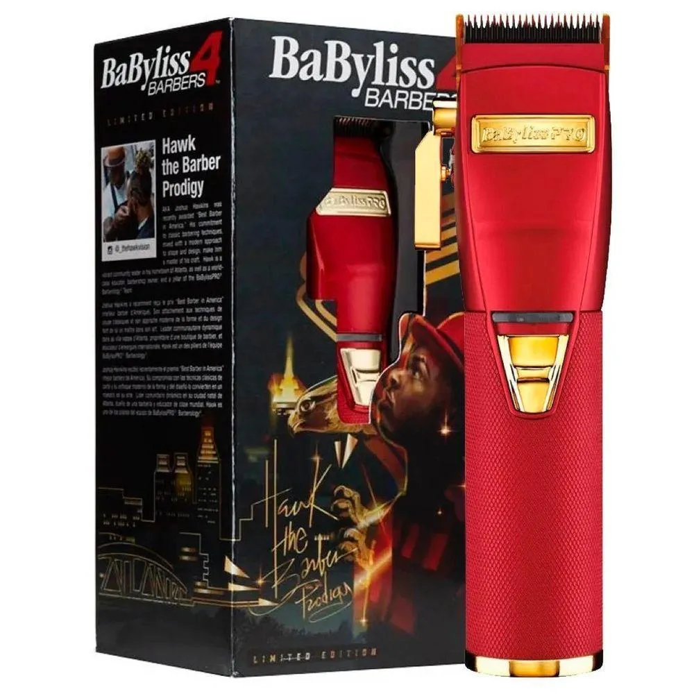 MáQUINA DE CORTE SEM FIO BABYLISS PRO RED FX BY ROGER BIVOLT
