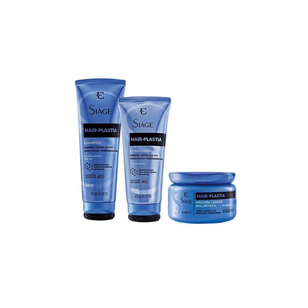 COMBO SIàGE HAIR PLASTIA SHAMPOO + MáSCARA + CONDICIONADOR
