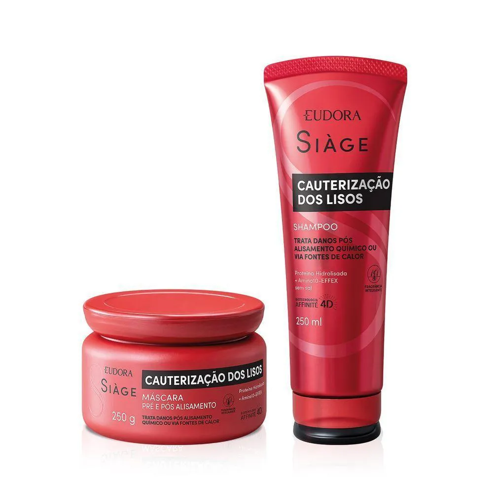 COMBO SIàGE CAUTERIZAçãO DOS LISOS: SHAMPOO 250ML + MáSCARA 250G