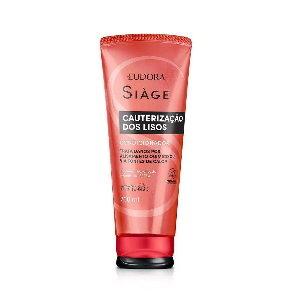 Condicionador Vegano Eudora Siàge Cauterização dos Lisos 200ml