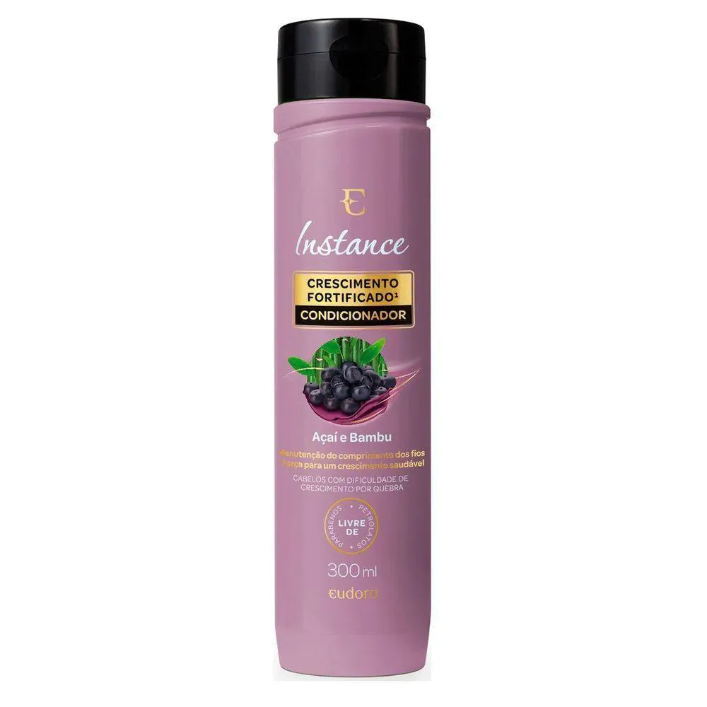 CONDICIONADOR DE CABELO INSTANCE EUDORA 300ML AçAí E BAMBU