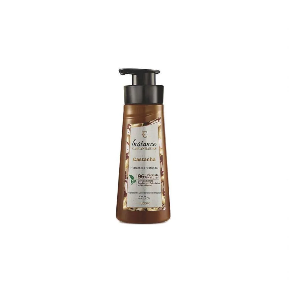 LOçãO HIDRATANTE DESODORANTE CORPORAL INSTANCE CASTANHARIAS CASTANHA 400ML