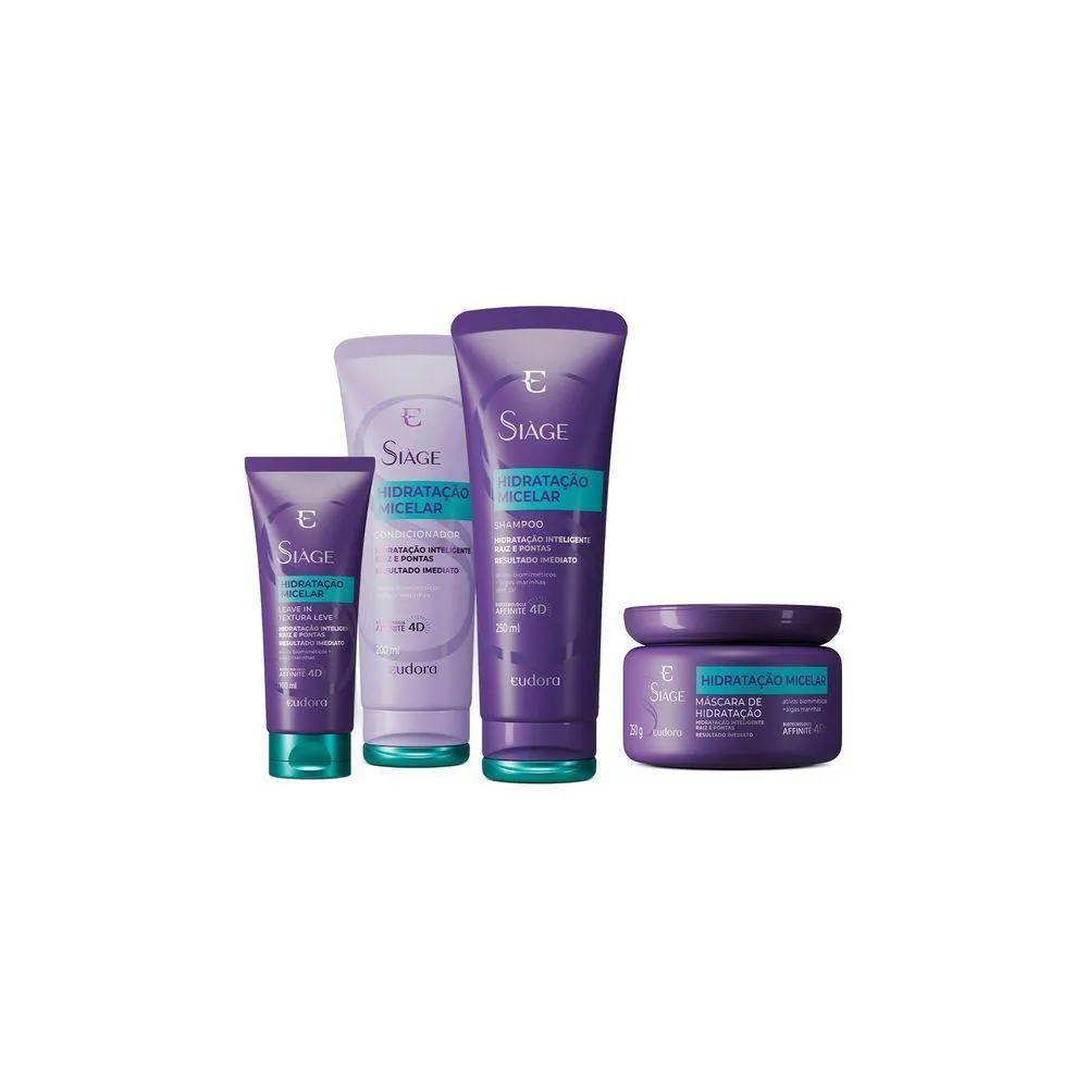 COMBO SIàGE HIDRATAçãO MICELAR (4 ITENS) EUDORA