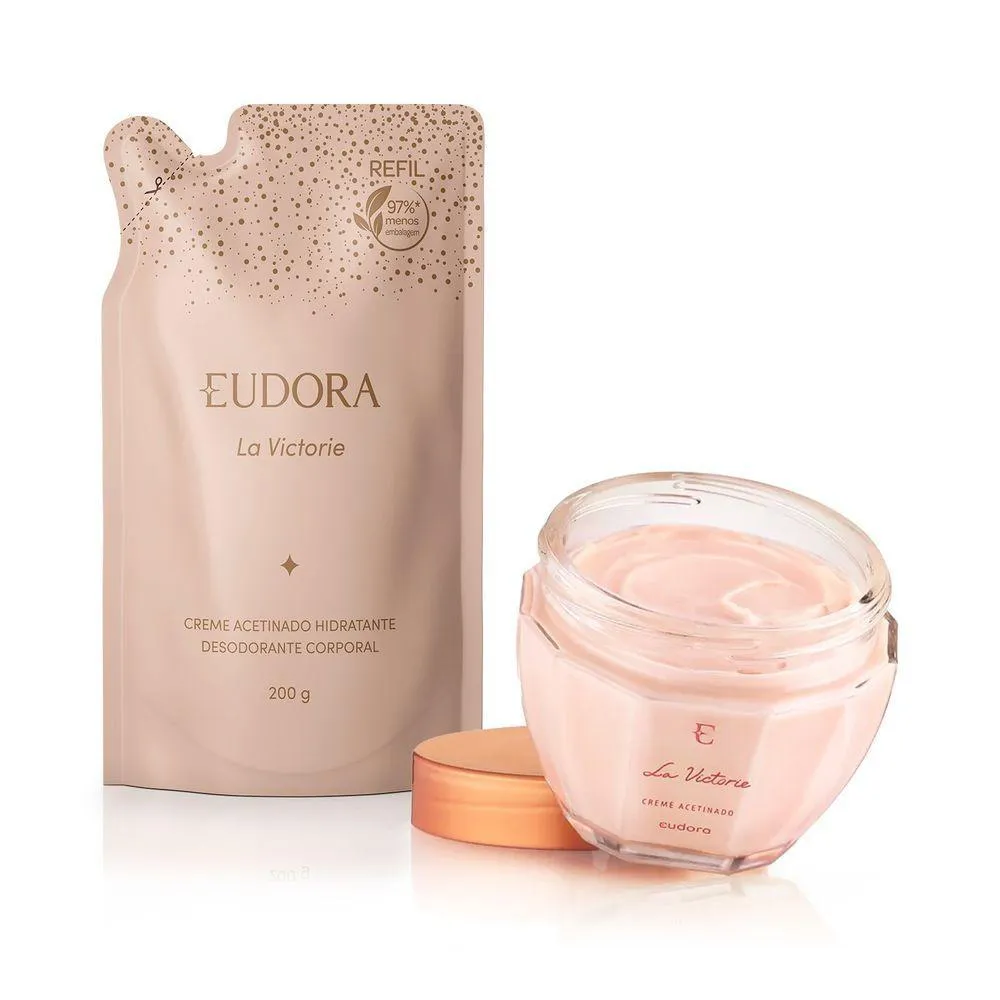 COMBO LA VICTOIRE: CREME HIDRATANTE 250G + REFIL CREME HIDRATANTE 200G