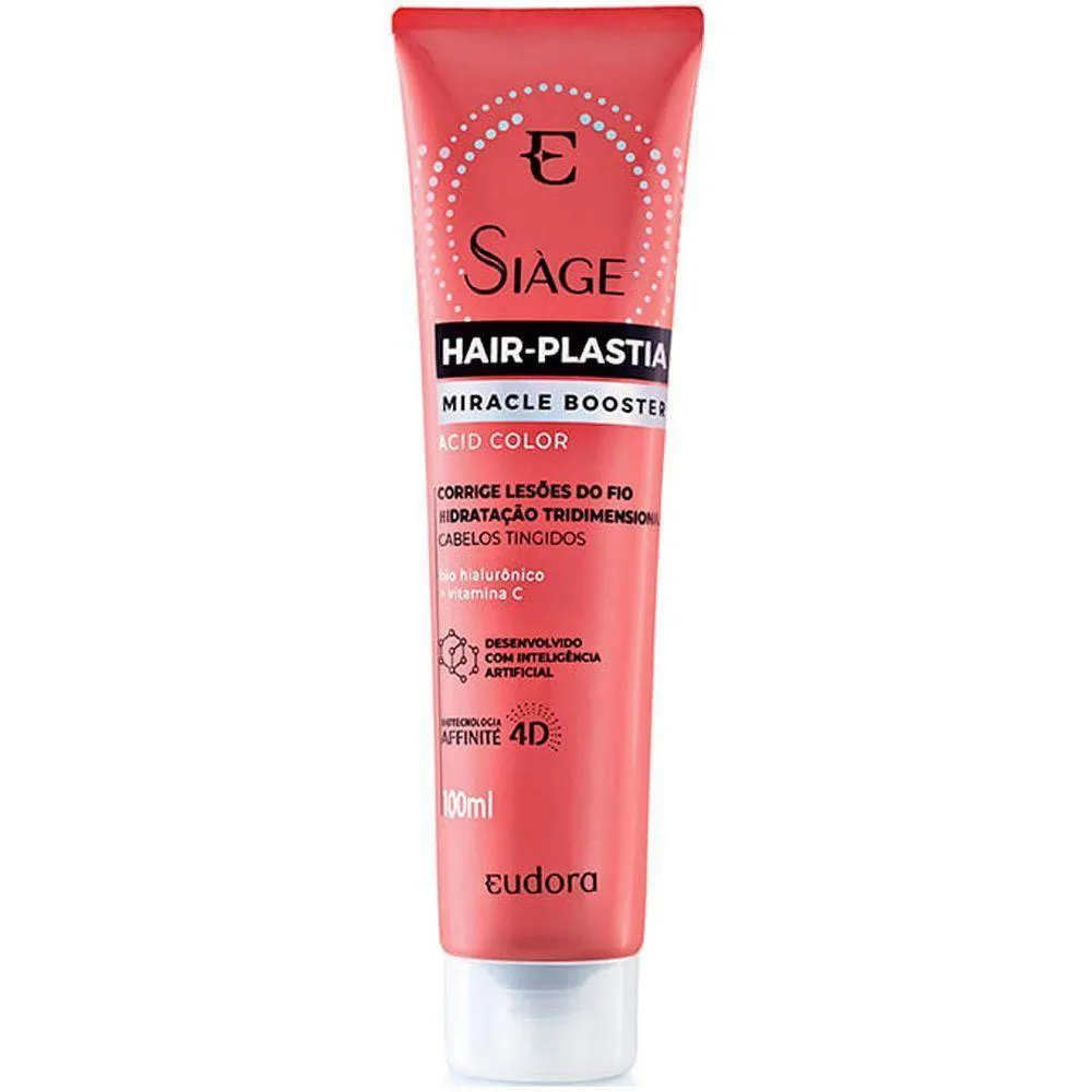 TRATAMENTO CAPILAR SIàGE HAIR-PLASTIA MIRACLE BOOSTER ACID COLOR EUDORA 100ML